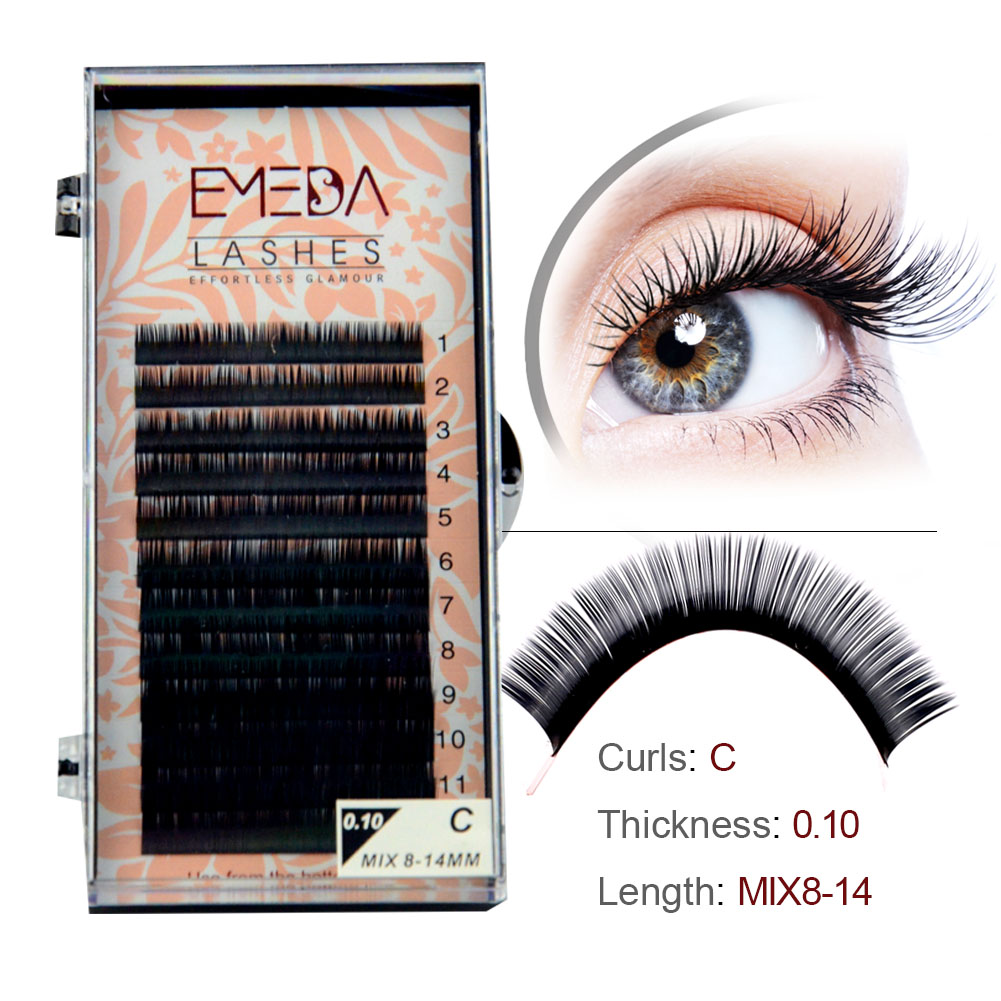 Luxury Silk False Eyelashes Wholesale Price Individual Lashes with Your Own Logo YY12